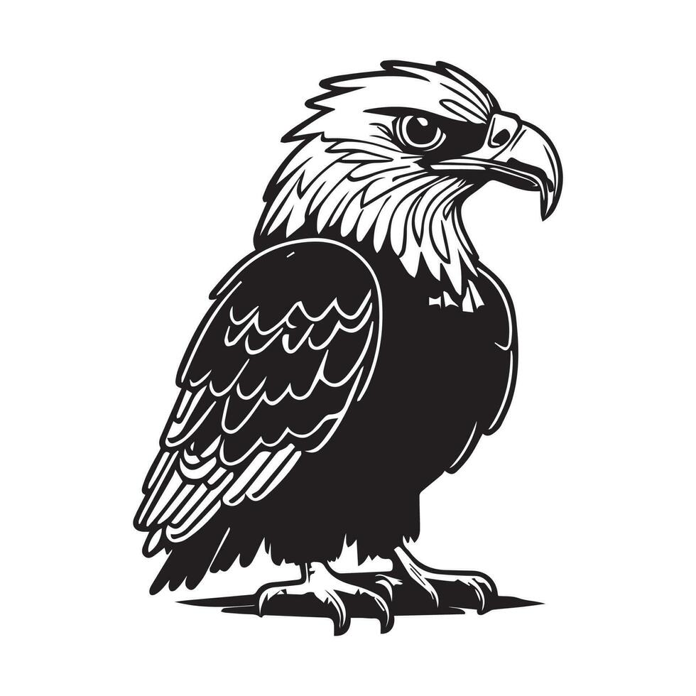 esta es un águila logo vector, águila vector silueta, águila vector clipart.