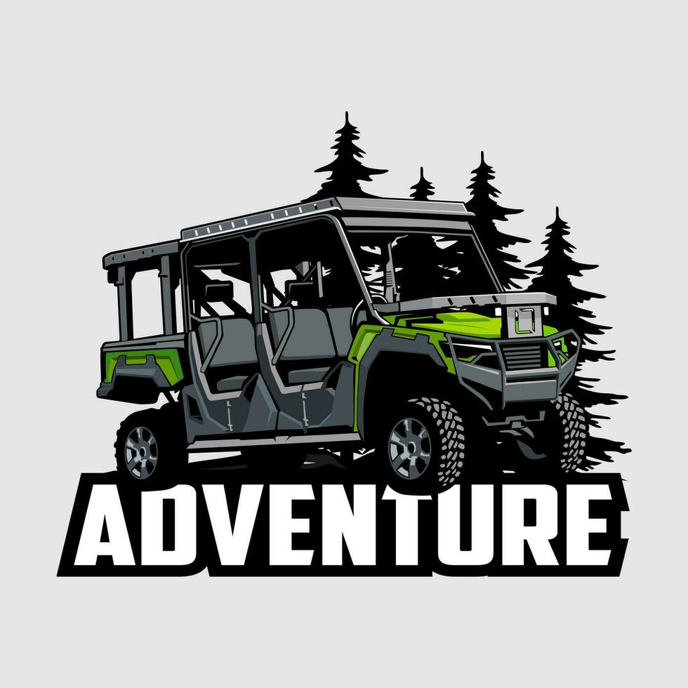 utv atv car illustration design vector