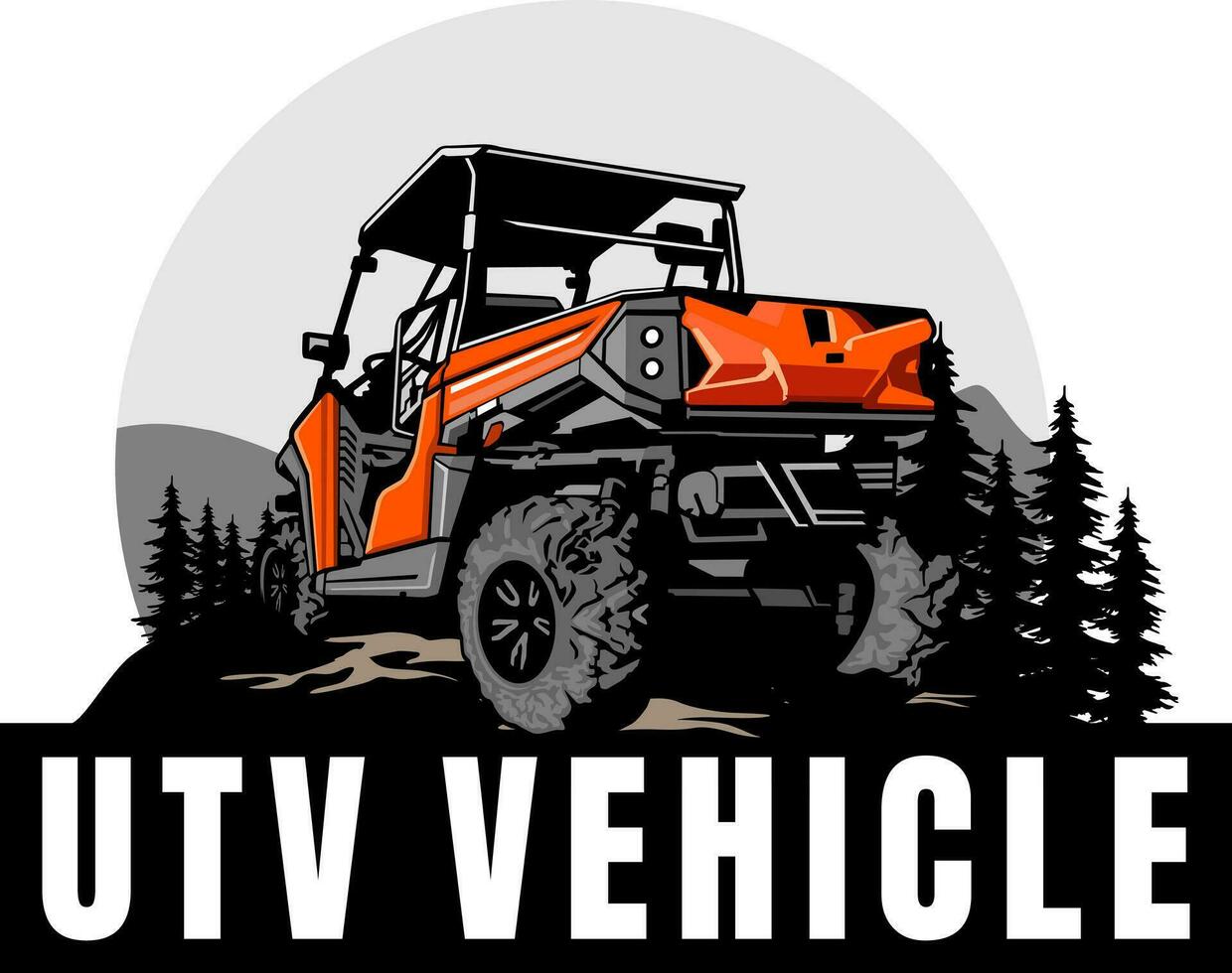 UTV offroading social club logo design vector