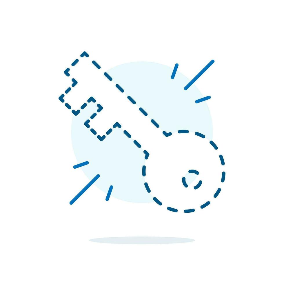 lost key, forget password concept illustration linear design vector eps10. simple and modern graphic element for landing page ui, infographic, icon, pop up message information
