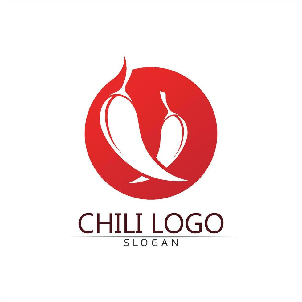Red hot natural chili icon vector Illustration