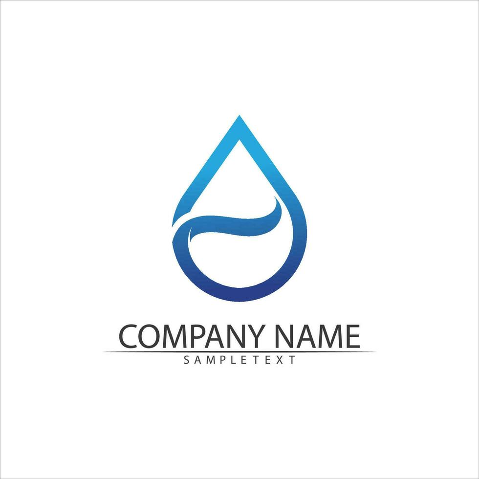 Water drop Logo Template vector