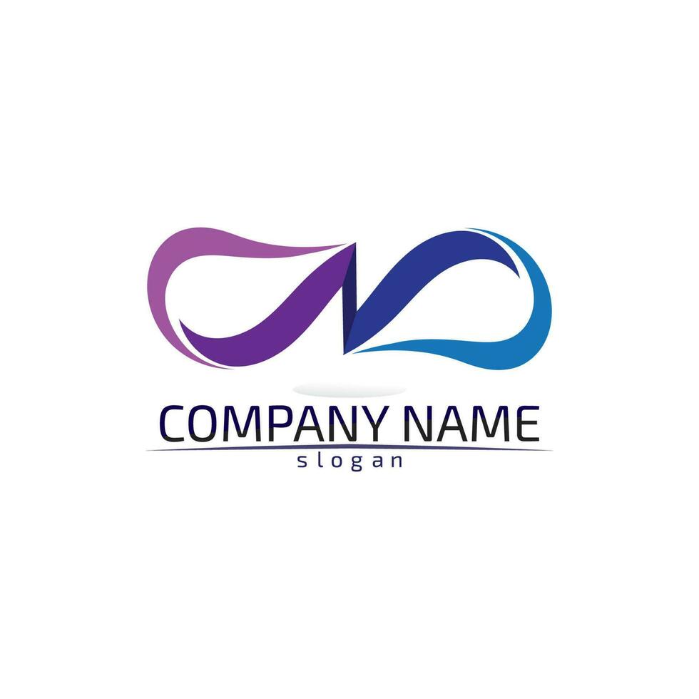 infinity logo and symbol template icons app vector