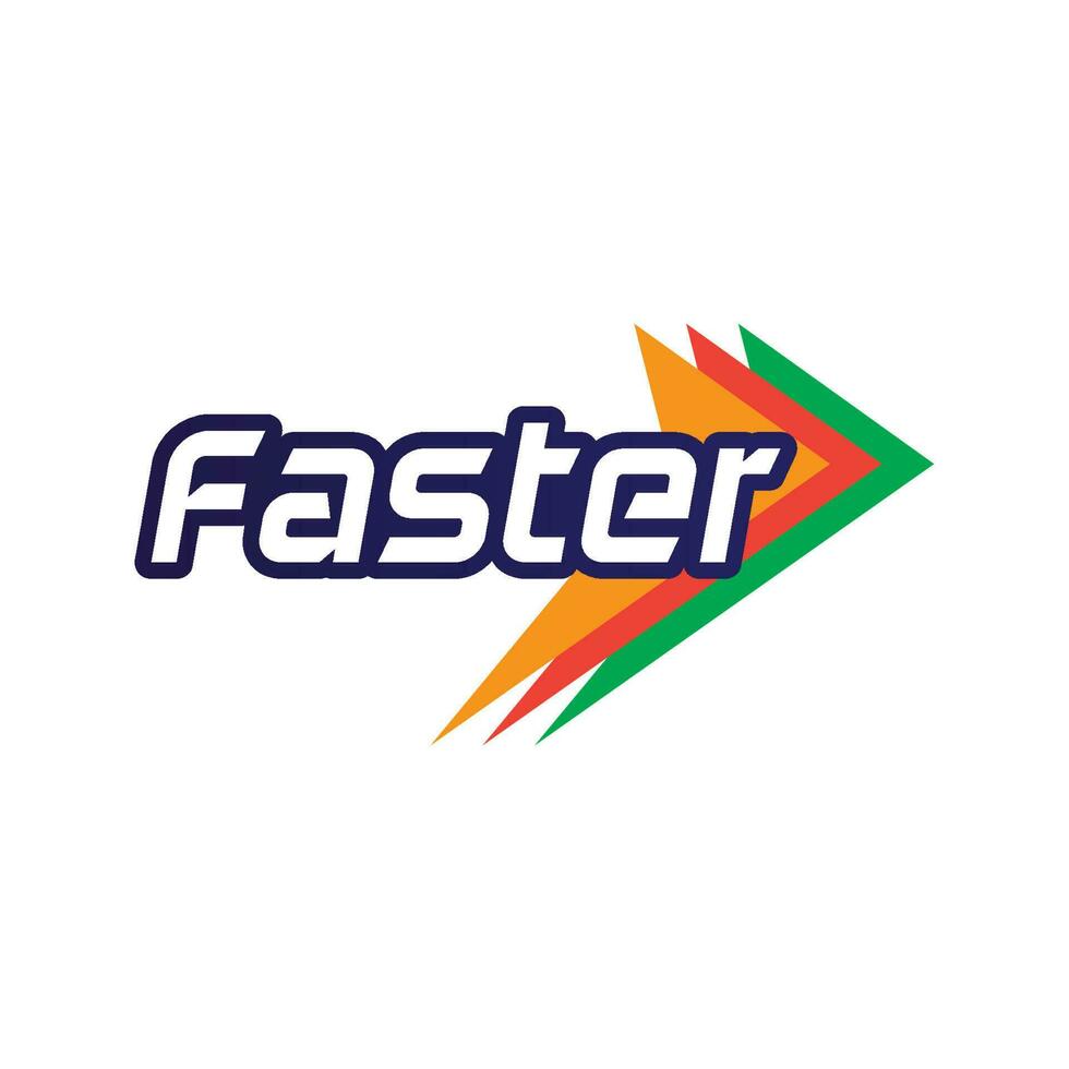 Faster Logo Template vector icon