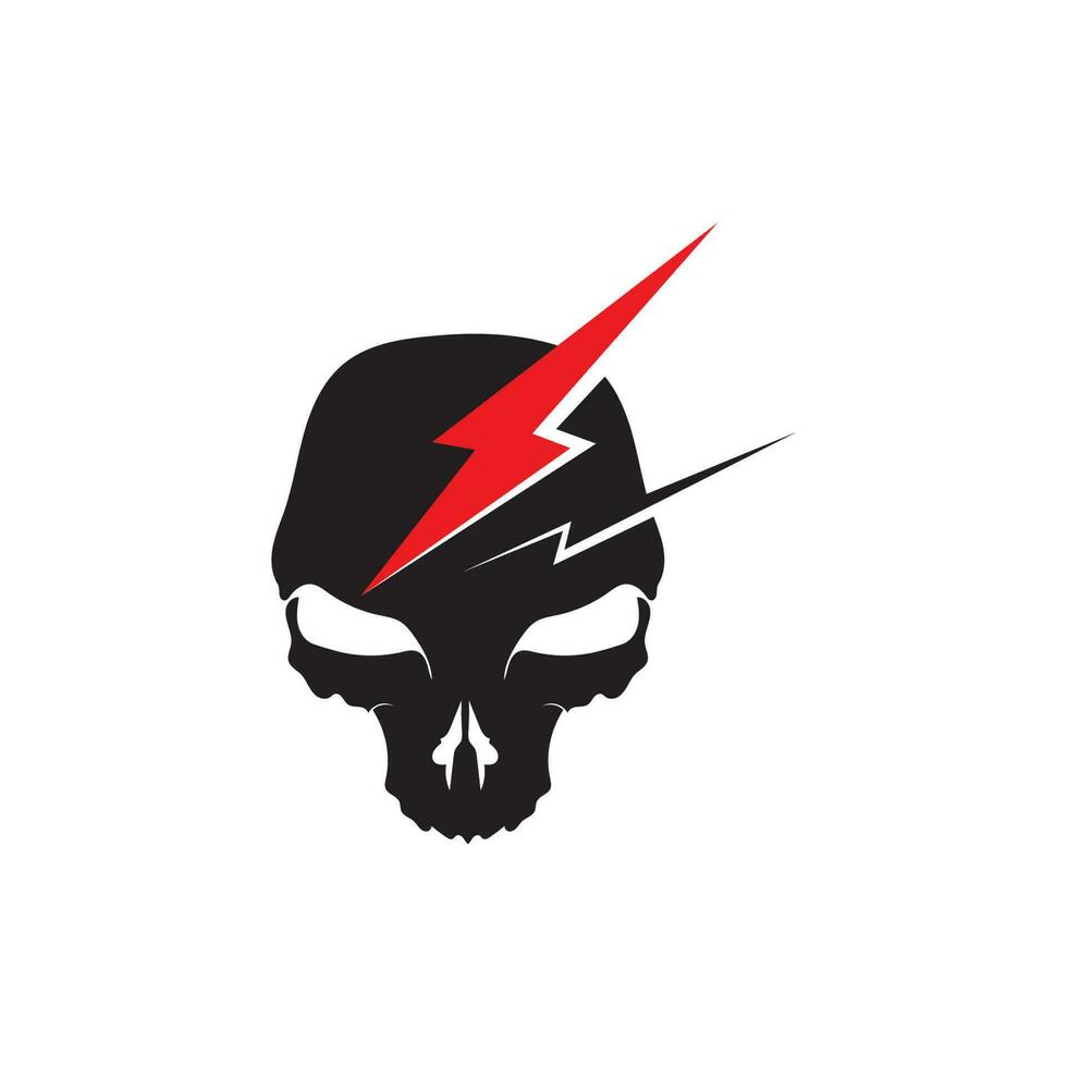 Crossbones death skull, danger or poison flat icon for apps and websites vector