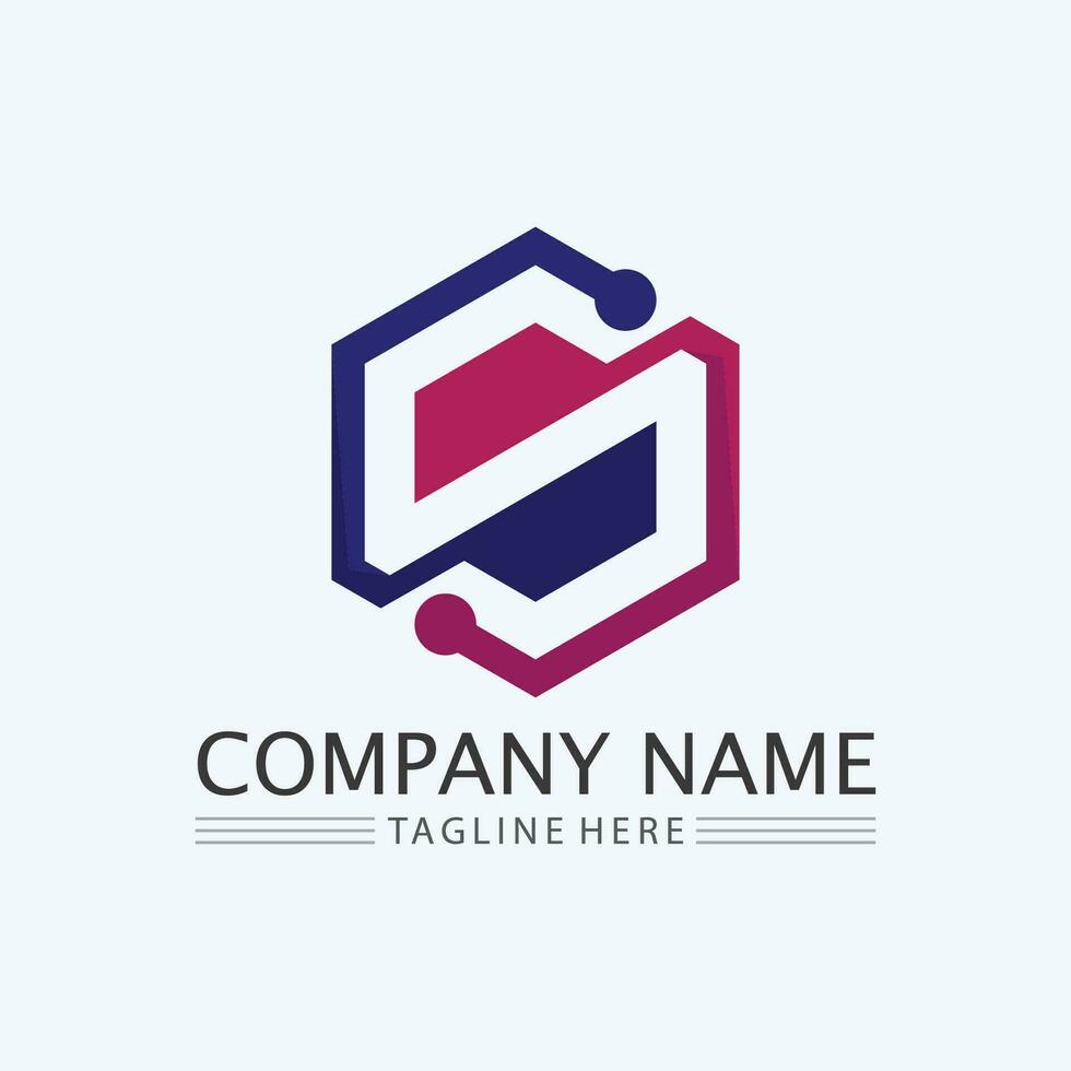 Business corporate S letter logo vector