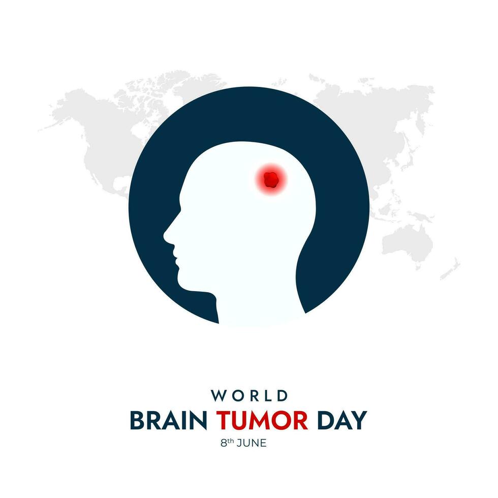 World Brain Tumor Day Design for Spread Awareness and Educate People About Brain Tumors vector