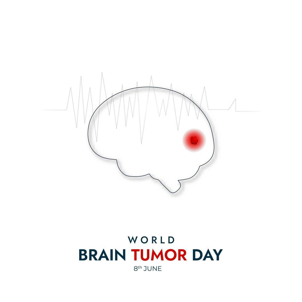 World Brain Tumor Day Design for Spread Awareness and Educate People About Brain Tumors vector