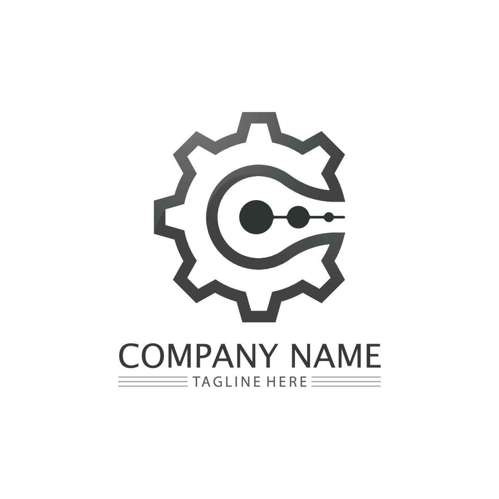 C Letter Logo Template vector