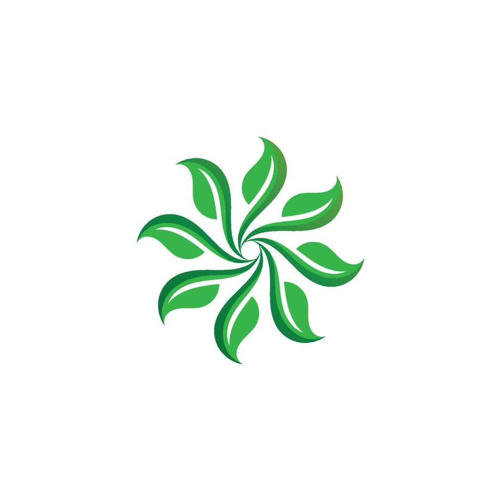 diseño de vector de hoja de árbol logotipo de concepto ecológico