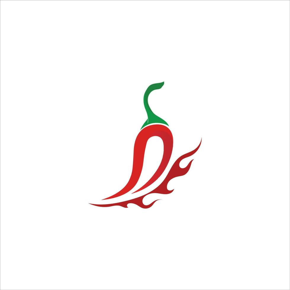 Red hot natural chili icon vector Illustration