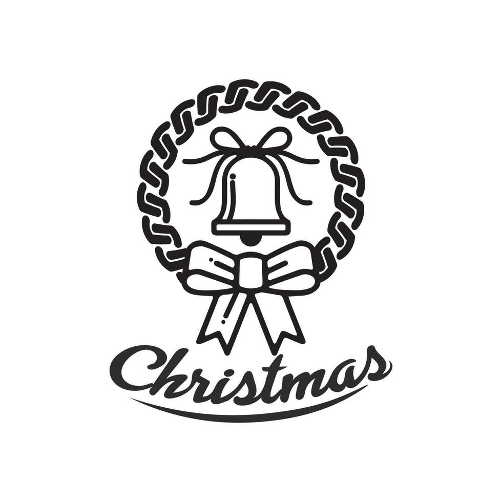 christmas logo and symbol illustration image icon vector design and