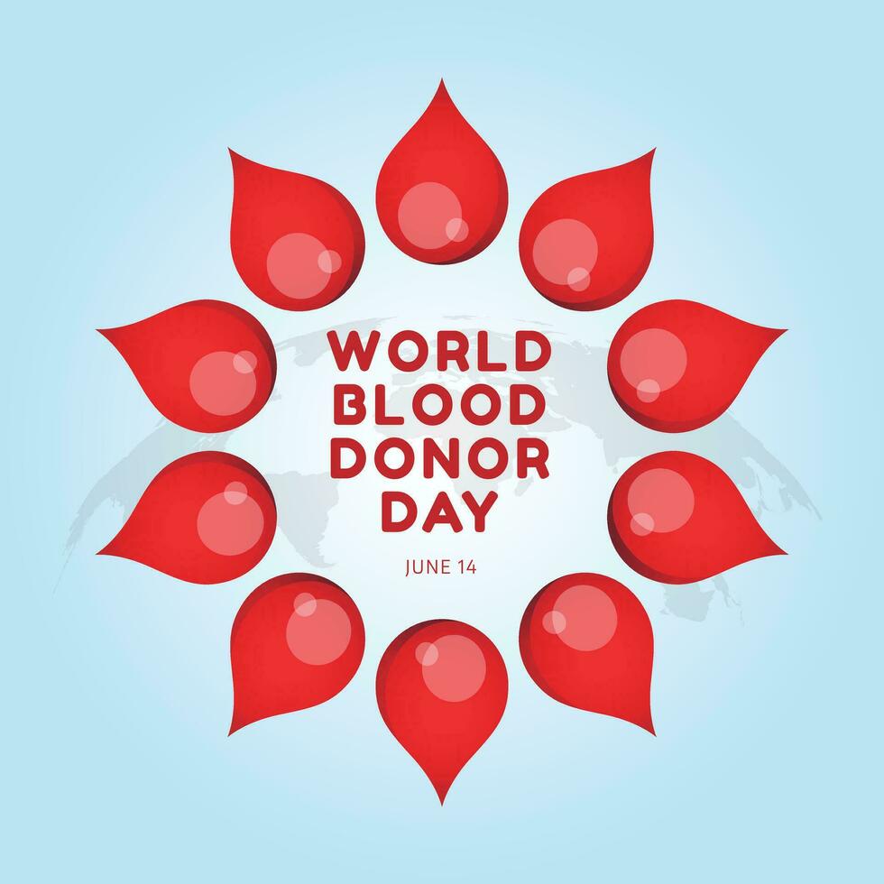 world blood donor day design template for celebration. blood vector illustration. red blood cells vector design.