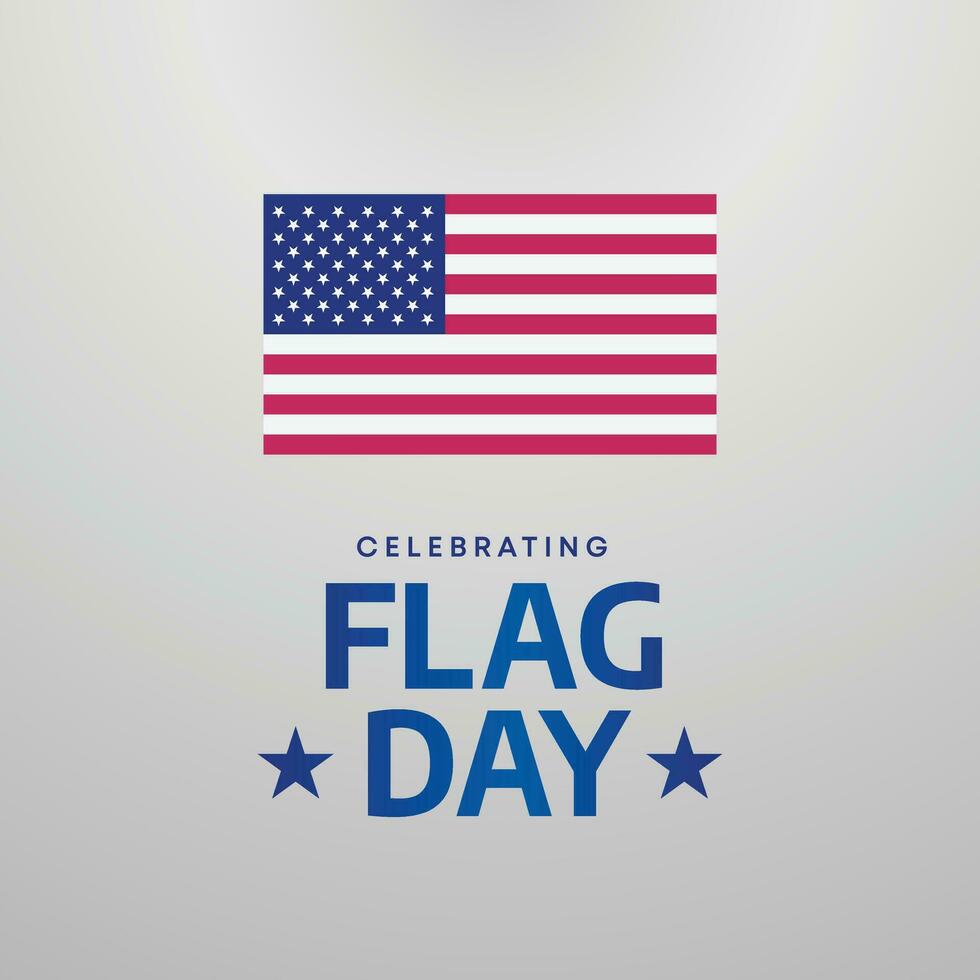national flag day design template for celebration. american flag design. flag illustration. american flag. vector