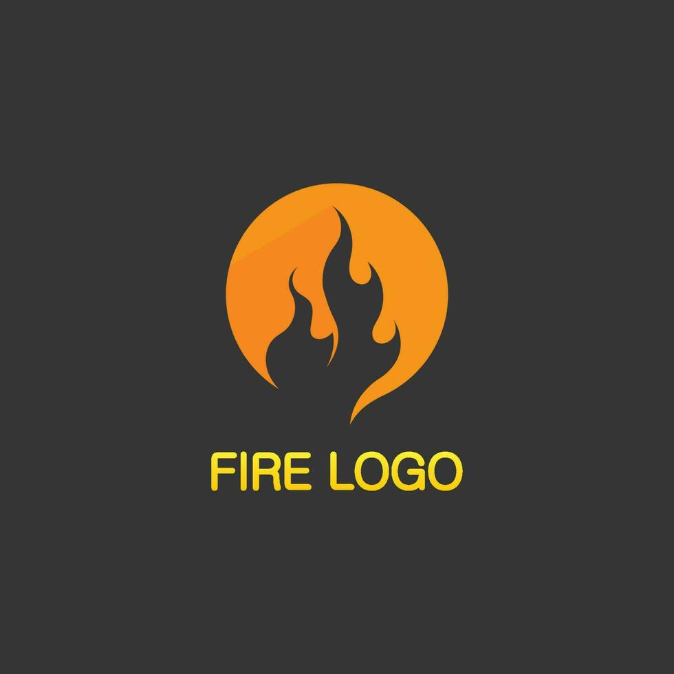 fuego logo e icono, elemento llameante caliente vector llama ilustración diseño energía, cálido, advertencia, signo de cocina, logo, icono, luz, potencia calor