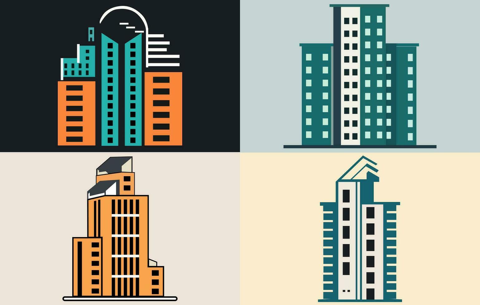 Buildings line icon set,Bank, Hotel, Courthouse. City, Real estate, Architecture buildings icons,Hospital, town house, museum. Urban architecture, vector