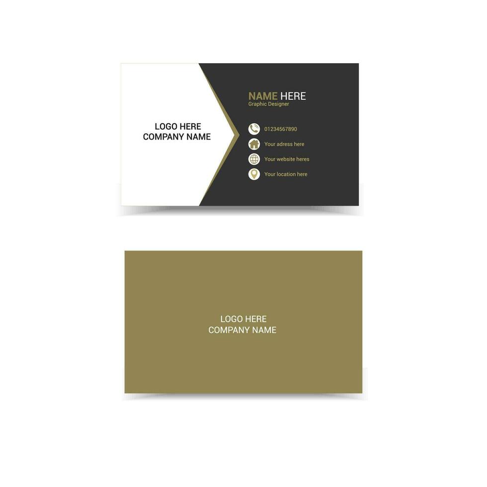 corporate business card design vector