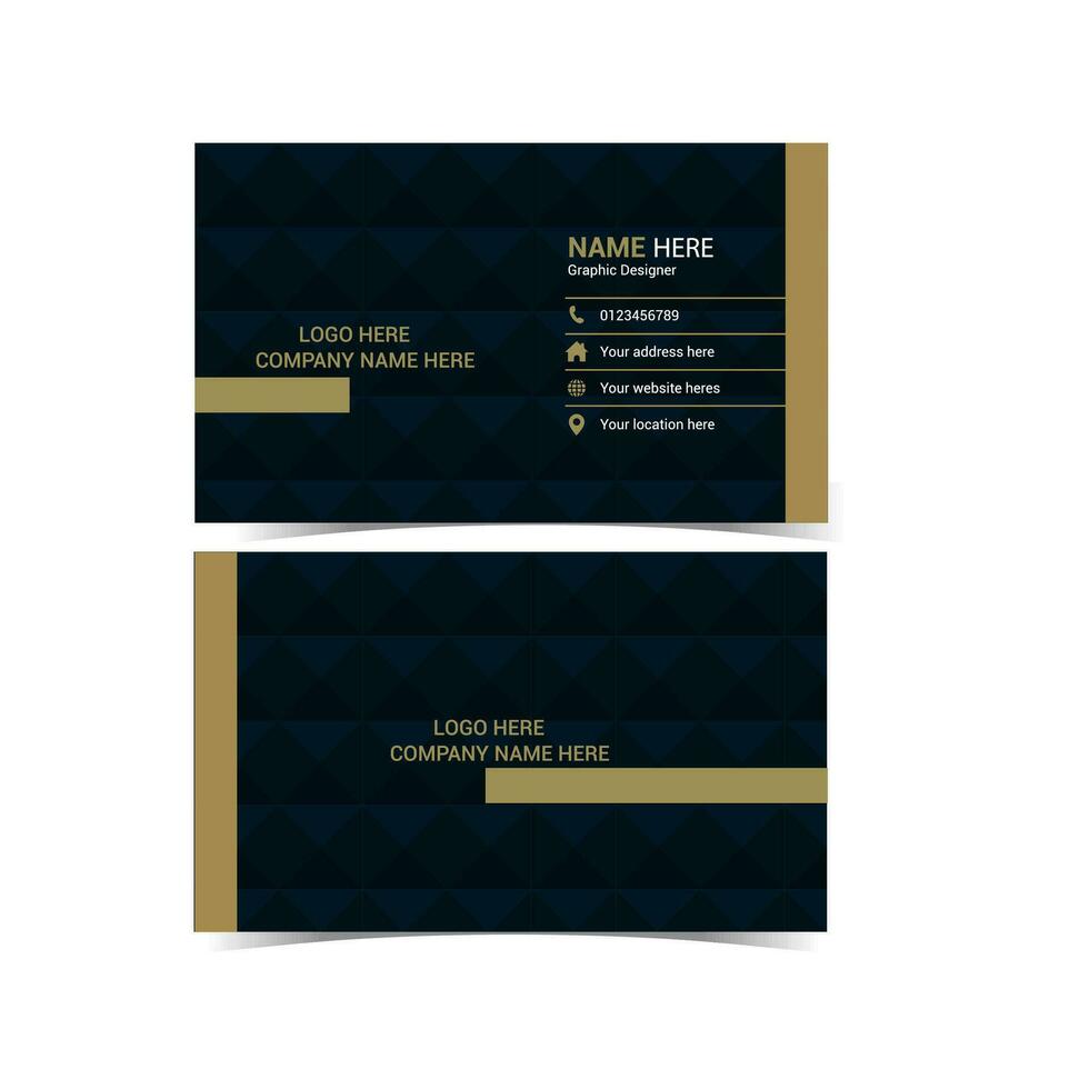 Business card template design vector