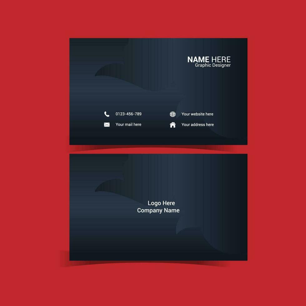 Business card template design vector