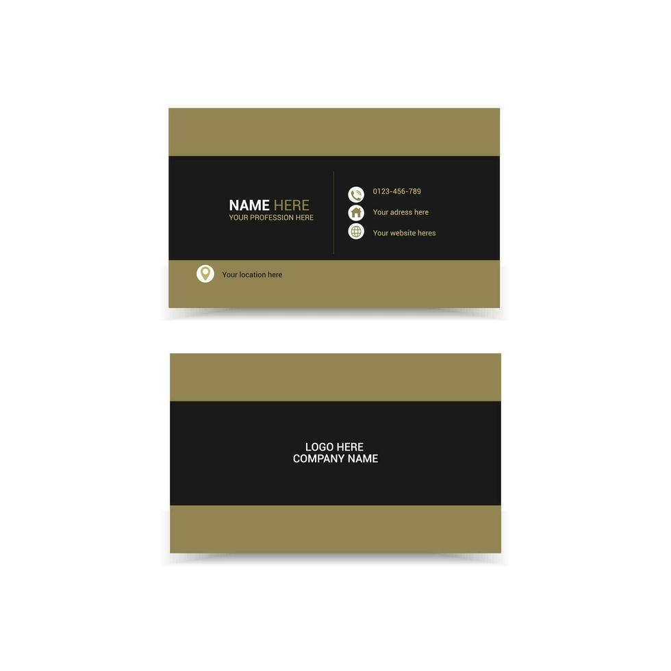 corporate business card design vector