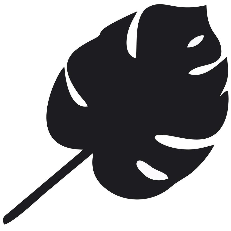 LEAF PATTERN IN BLACK WITH WHITE BACKGROUND. 24742774 Vector Art at