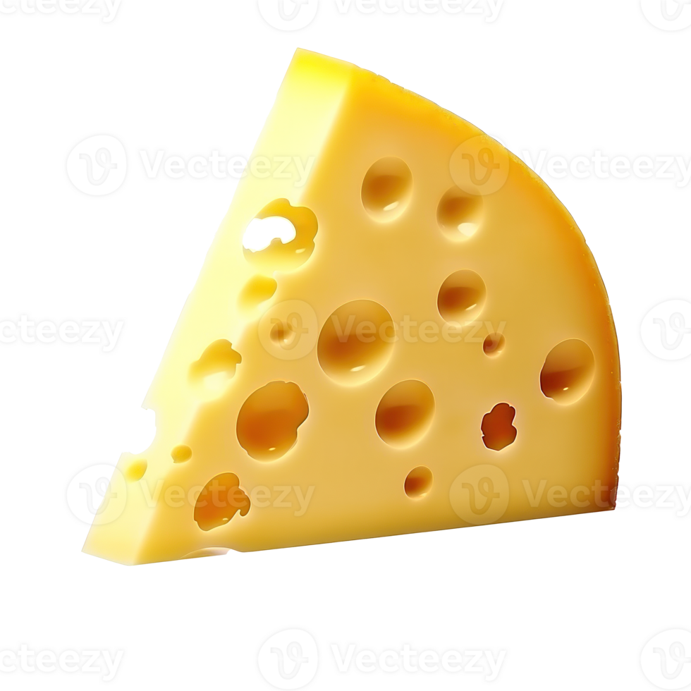 Piece of cheese isolated. Illustration png