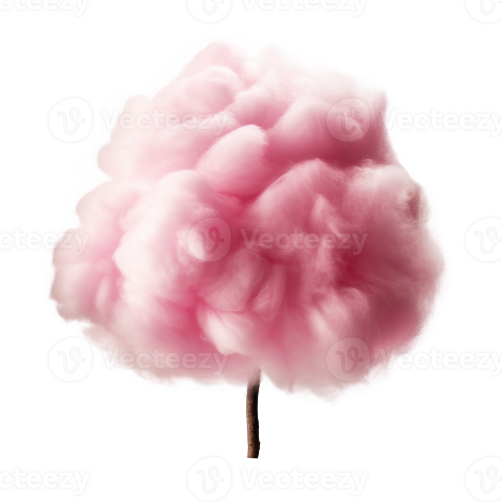 Pink Cotton Candy Isolated. Illustration png