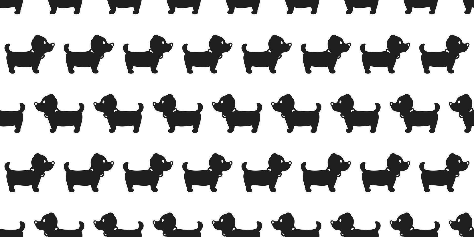Dog seamless pattern vector french bulldog dachshund puppy scarf isolated cartoon illustration repeat wallpaper tile background