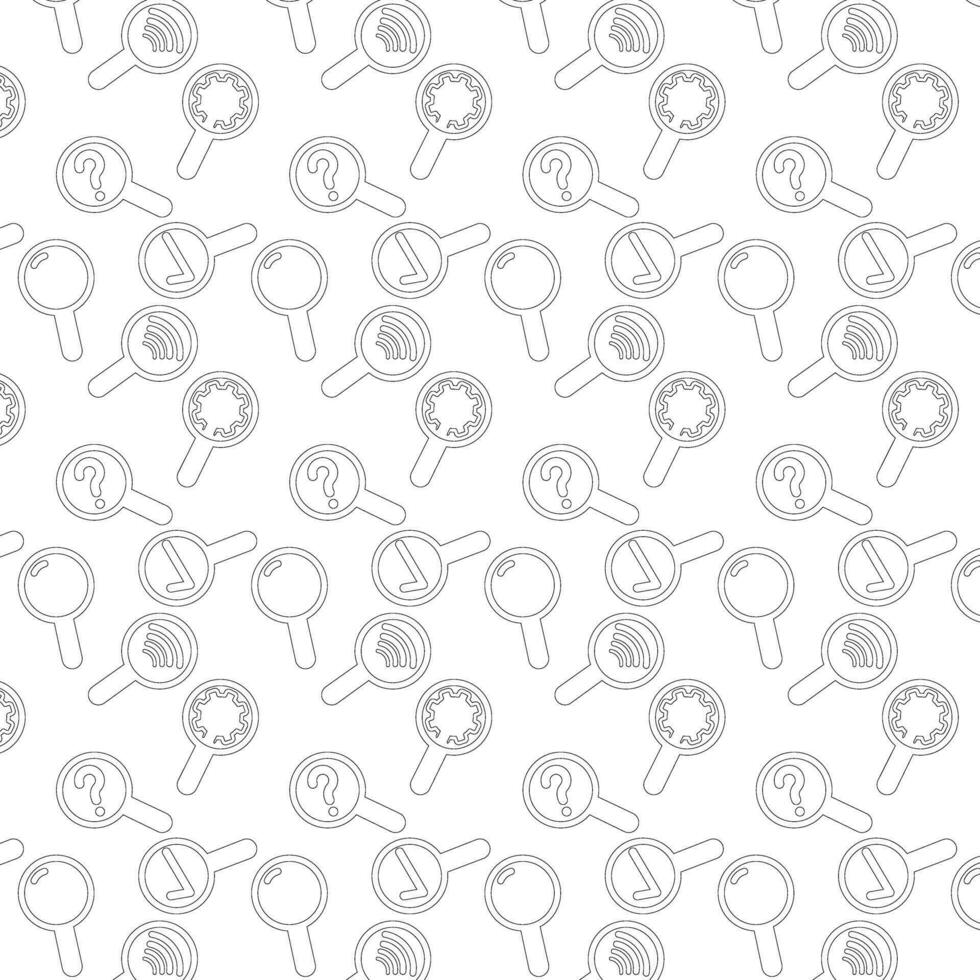 Magnifying glass background for decoration. vector
