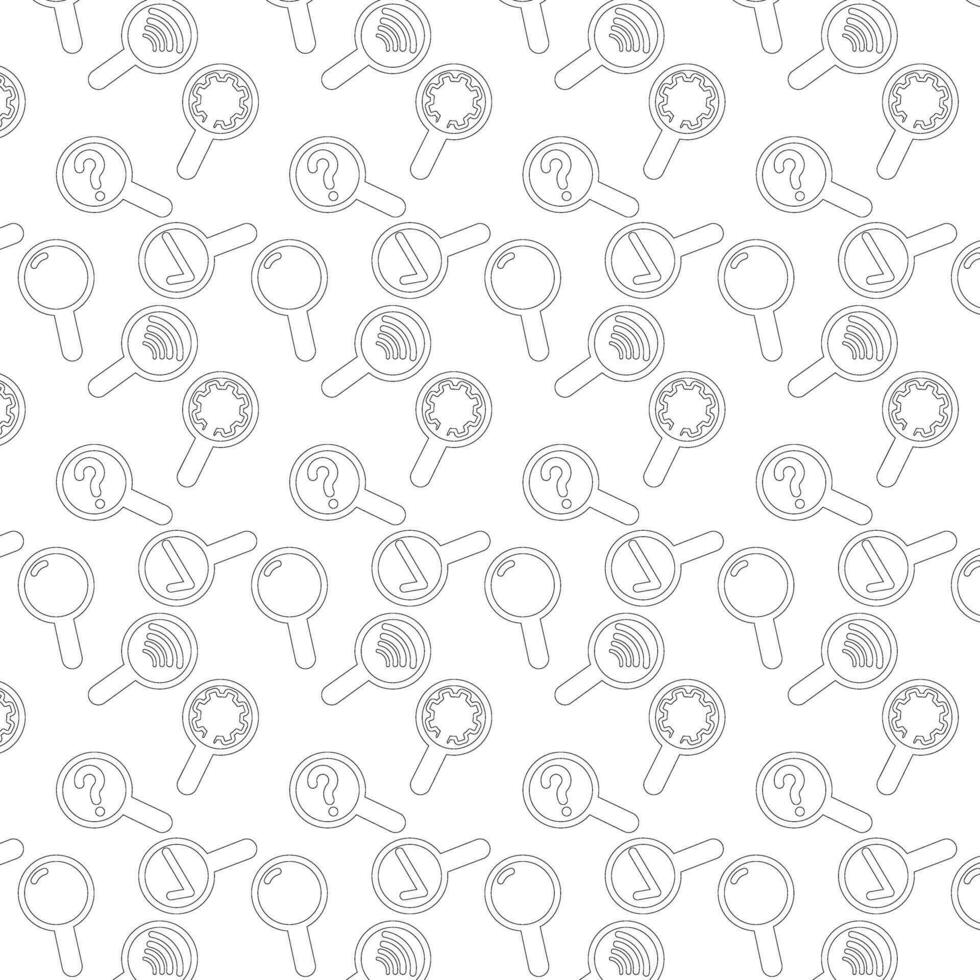 Magnifying glass background for decoration. vector