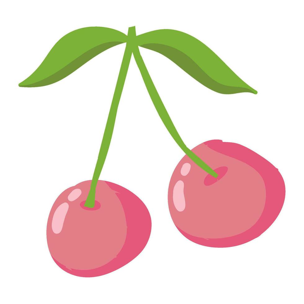 Cereza Fruta aislado icono diseño vector