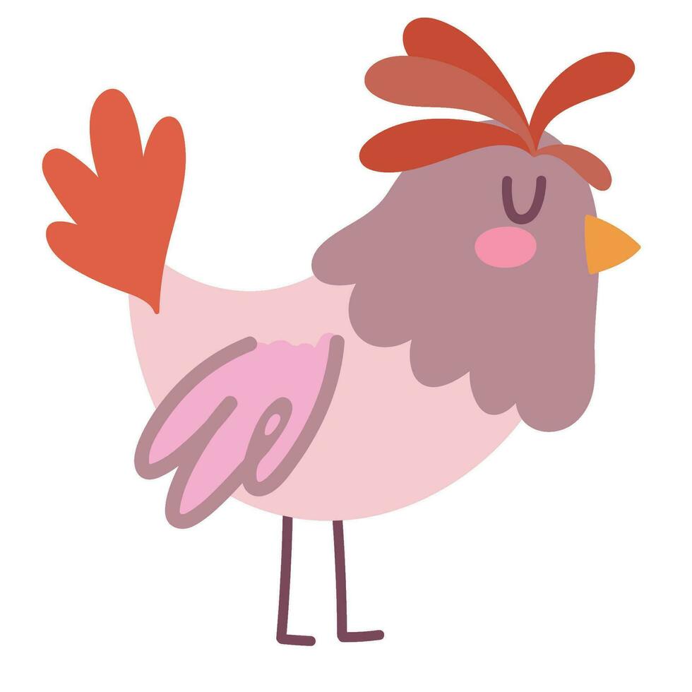 chicken icon isolated white background vector