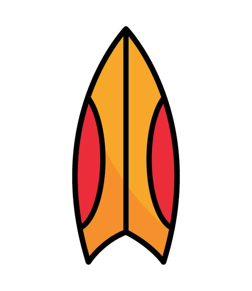 surfboard summer icon isolated design vector