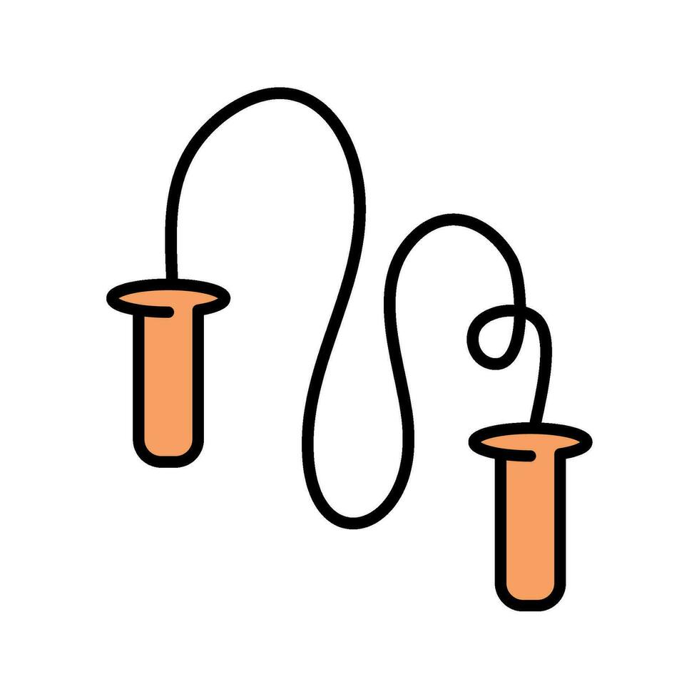 skipping rope sport icon isolated vector