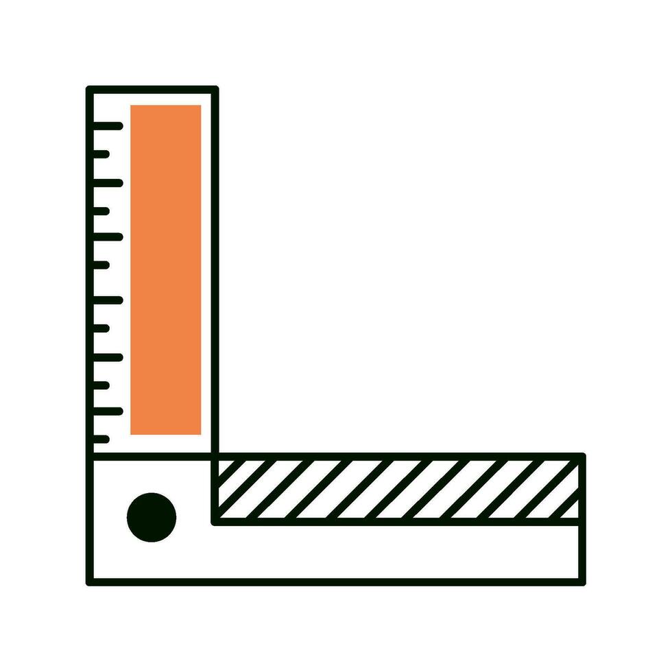 ruler stationery icon isolated design vector