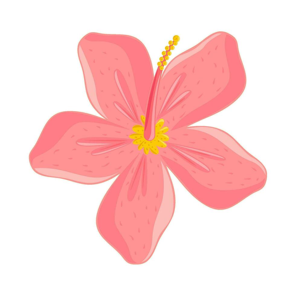 tropical flower icon isolated design vector