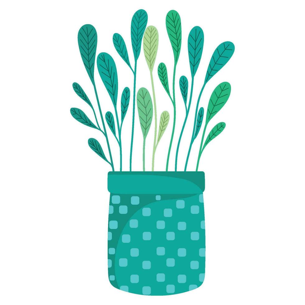 potted plant gardening icon isolated vector