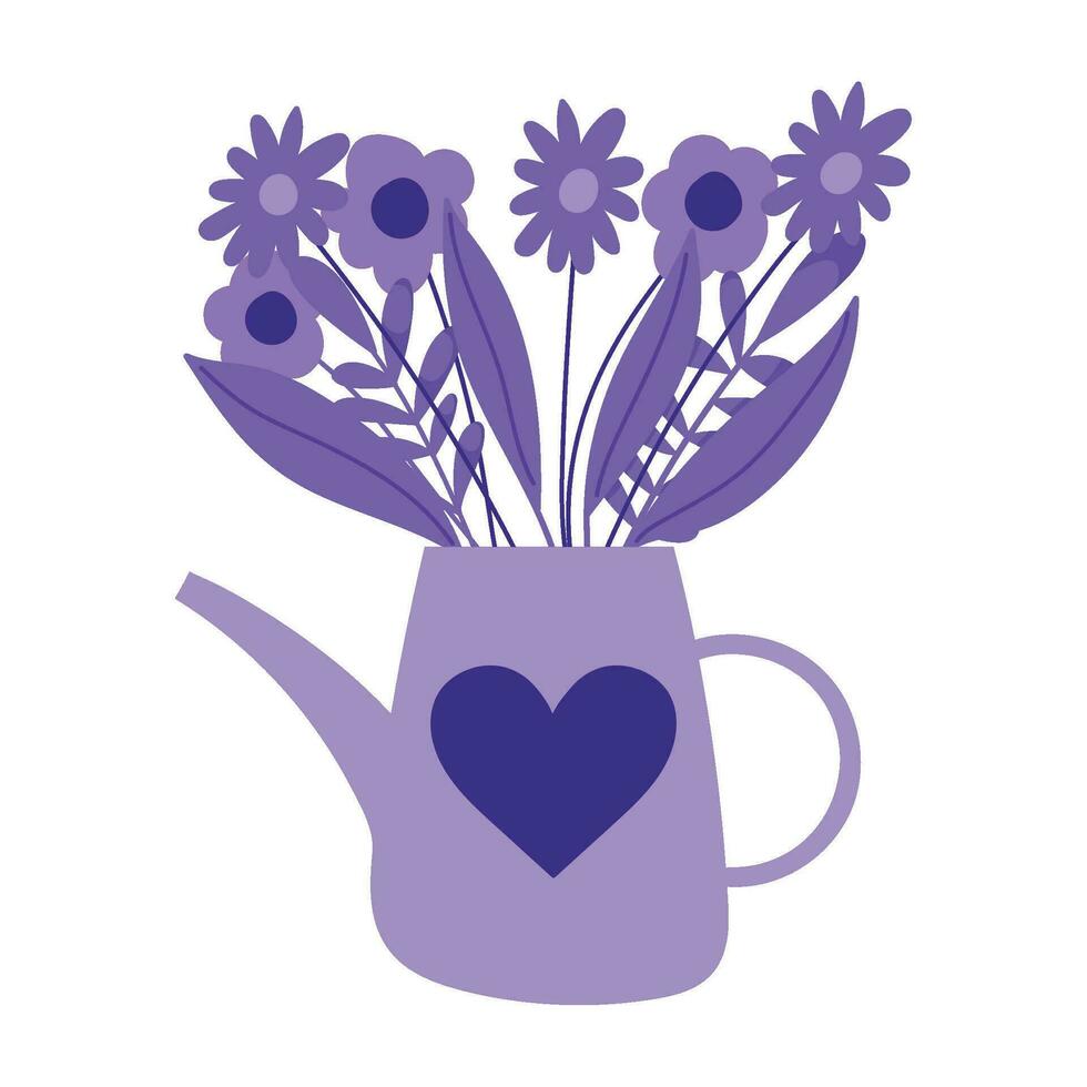 flowers in a pot icon isolated vector