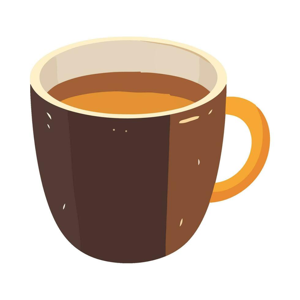 Hot mug of caffeine freshness icon isolated vector