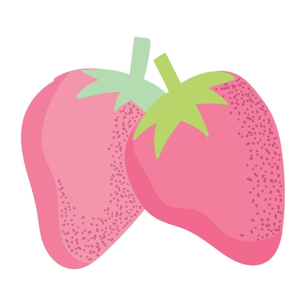 strawberry icon isolated white background vector