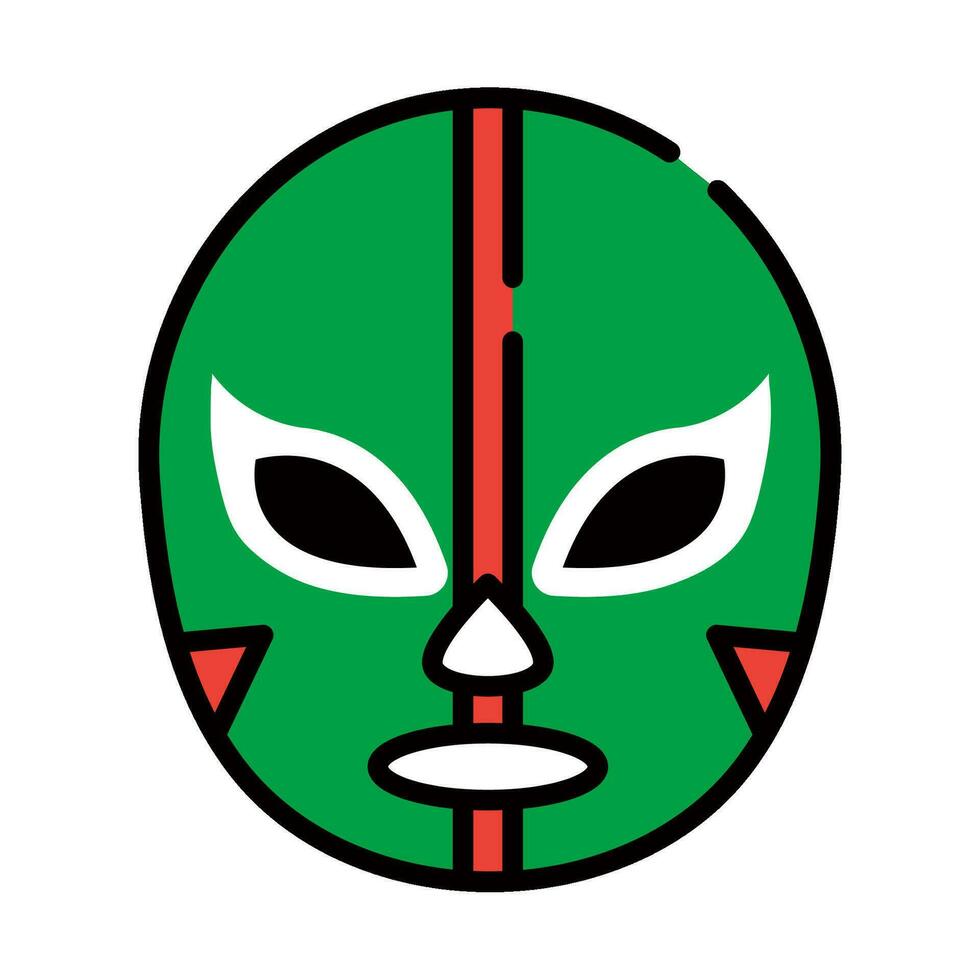 mexicano máscara icono aislado diseño vector