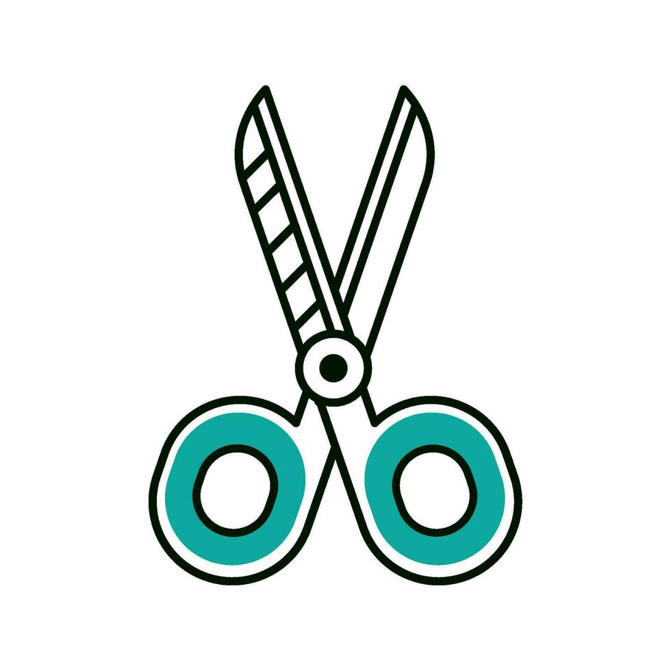 scissors stationery icon isolated design vector