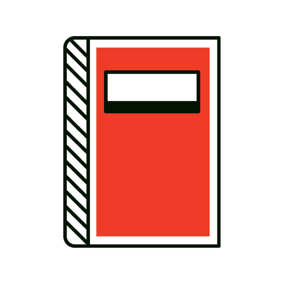 book stationery icon isolated design vector