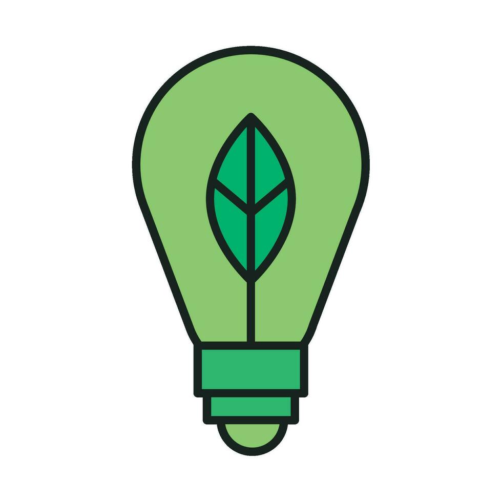 ecology energy icon isolated style vector