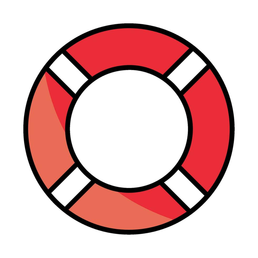 lifebuoy nautical icon isolated design vector