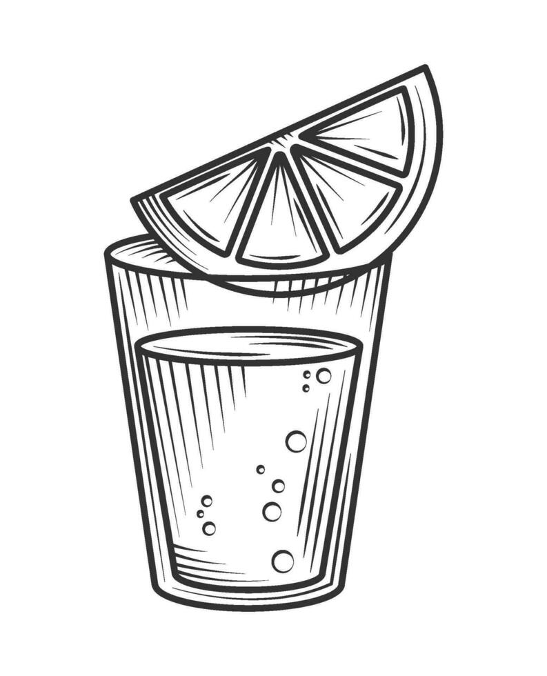 Fresh fruit cocktail icon isolated vector