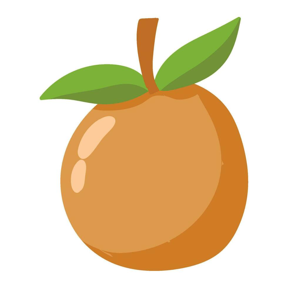 orange fruit isolated icon design vector