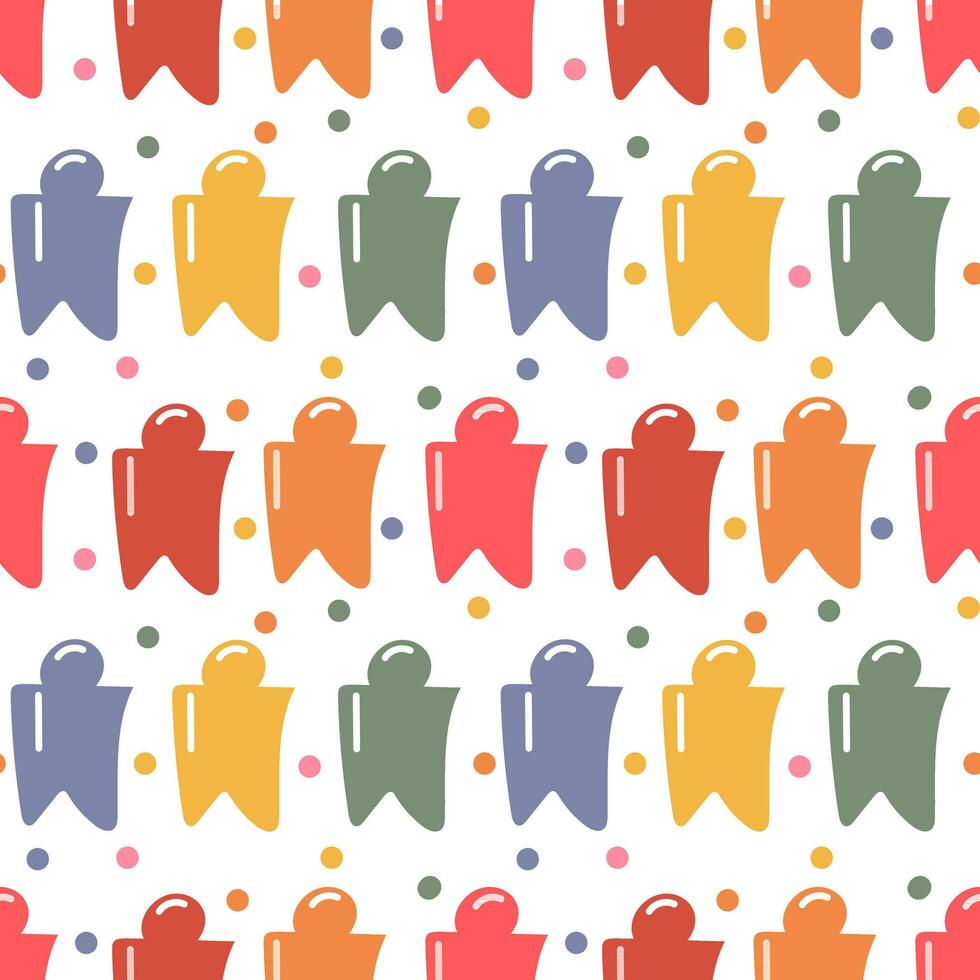 A pattern of colored square flags for a holiday with sticks and fasteners. Scattered flags for a festive background. Flags from the garland scattered on the white floor. Birthday Package Symmetry vector