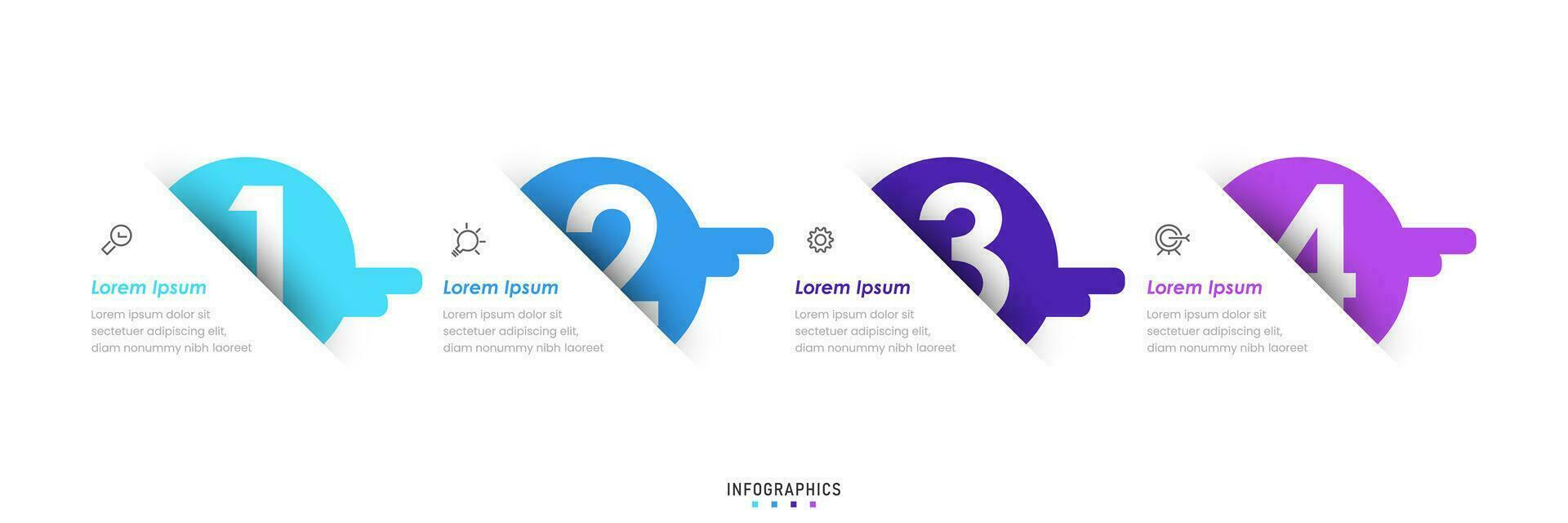 Vector Infographic label design template with icons and 4 options or steps. Can be used for process diagram, presentations, workflow layout, banner, flow chart, info graph.