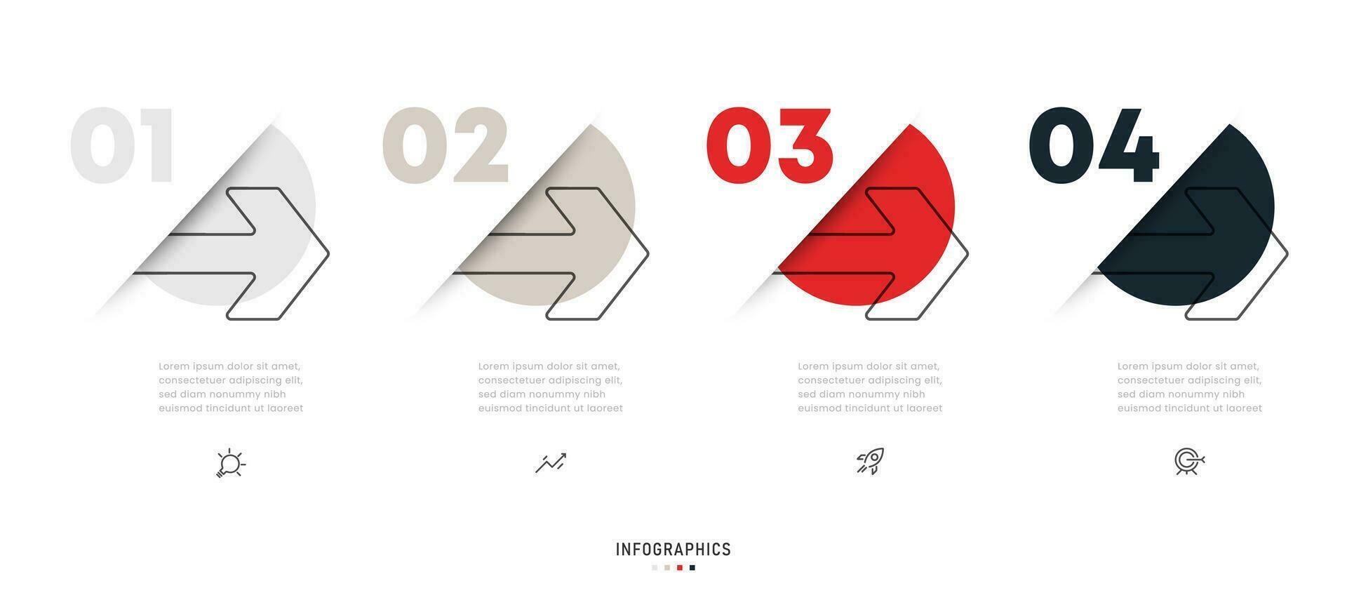 Vector Infographic label design template with icons and 4 options or steps. Can be used for process diagram, presentations, workflow layout, banner, flow chart, info graph.